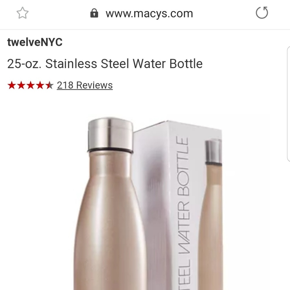 twelveNYC Stainless Steel Water Bottle
